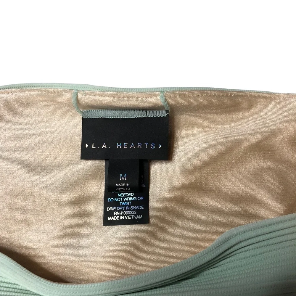 NWT Green Pacsun L.A. Hearts Sydney Ribbed Bikini Bottoms‎ Size Medium